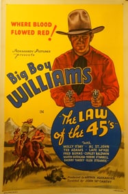 Big Boy Williams 'The Law of the 45's Movie Poster