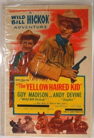 'The Yellow Haired Kid' Vintage Movie Poster