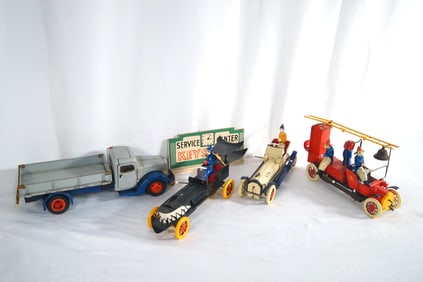 5 Tucher & Walther 3- Cars - dump truck, sign