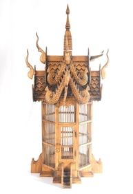 Oriental bird cage