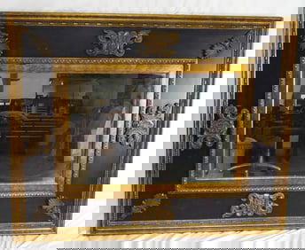 Large Italian beveled mirror