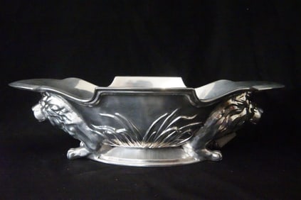 Arthur Court Embossed Center bowl with lions
