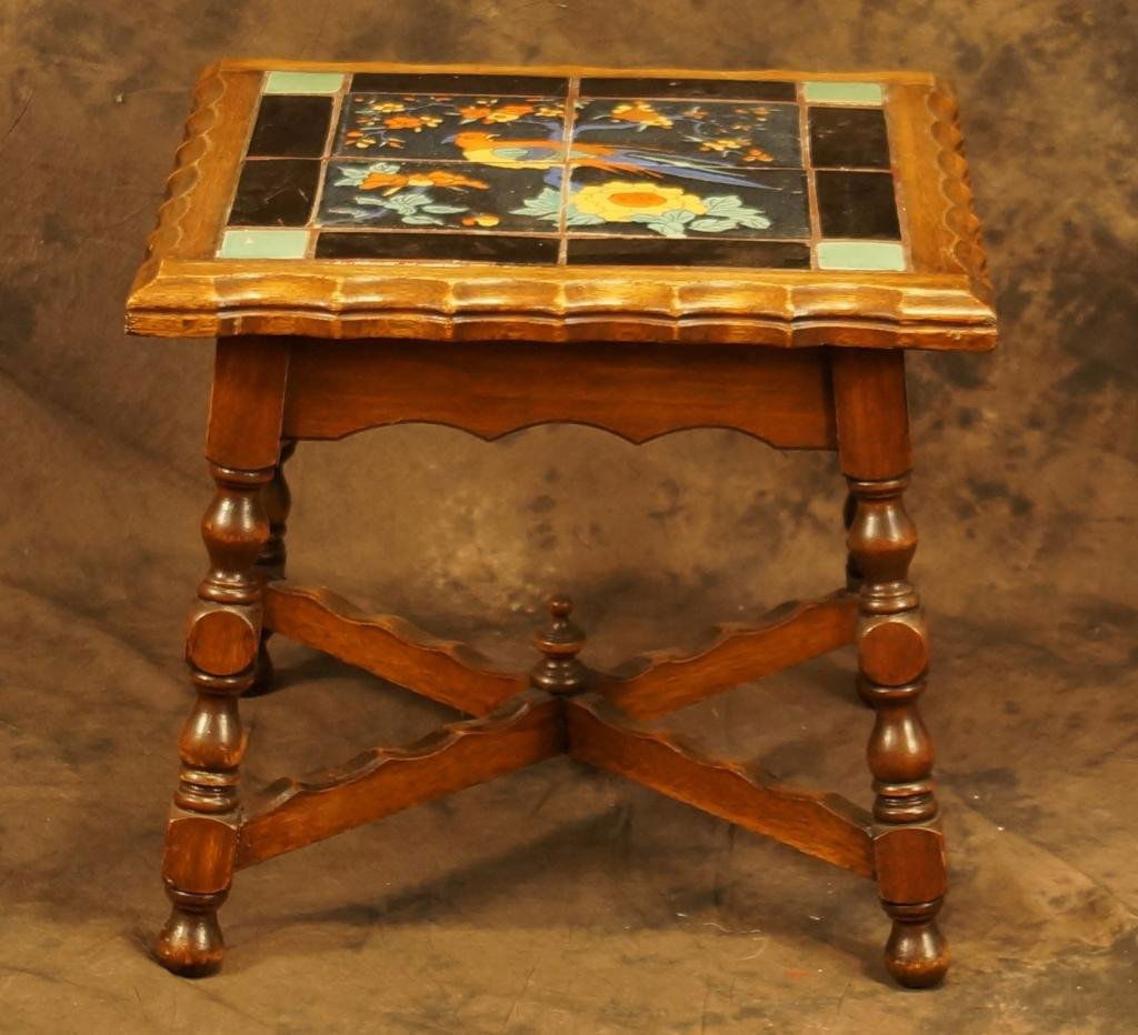 California Tile top vintage table ca 1930s
