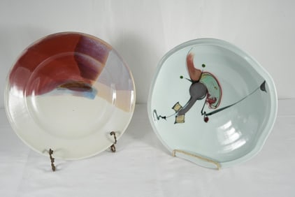 MODERN Ceramic Plates - SIGNED NATEMA