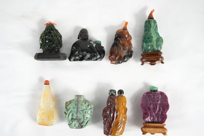 Antique Chinese snuff bottles, tourmaline++