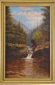 Albert Bierstadt (1830 – 1902) oil on board