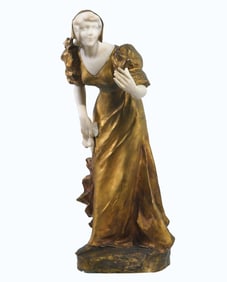 Affortunato Gory- Bronze Sculpture of a woman