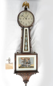 Antique New Haven Clock Co. Banjo Clock