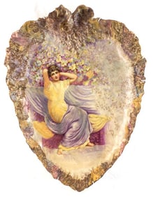 H K Tunstall English Hand-Painted Porcelain Plaque