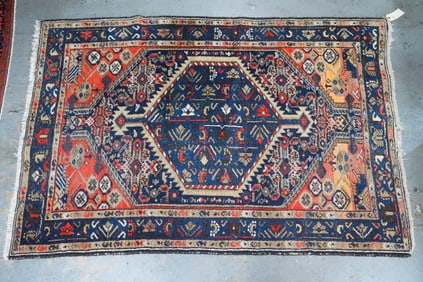 Kurdish antique rug 6' x 4'