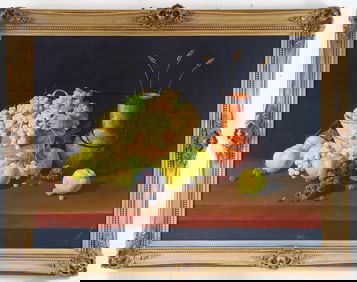 William Merritt Chase still life with grapes