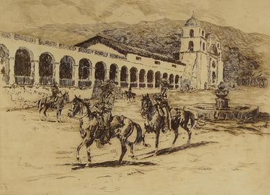 Edward Borein (1872-1945) Etching #249