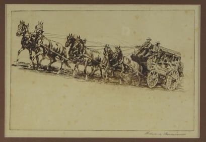 Edward Borein (1872-1945) - The Mud Wagon #1