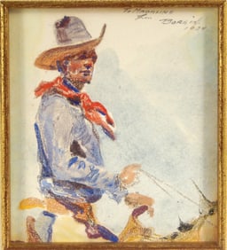 Edward Borein (1872-1945) watercolor