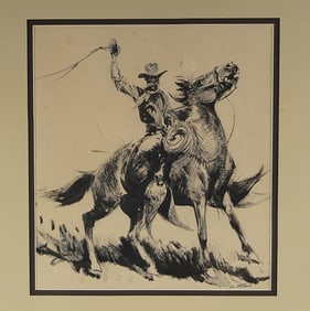 Edward Borein (1872-1945) ink on paper