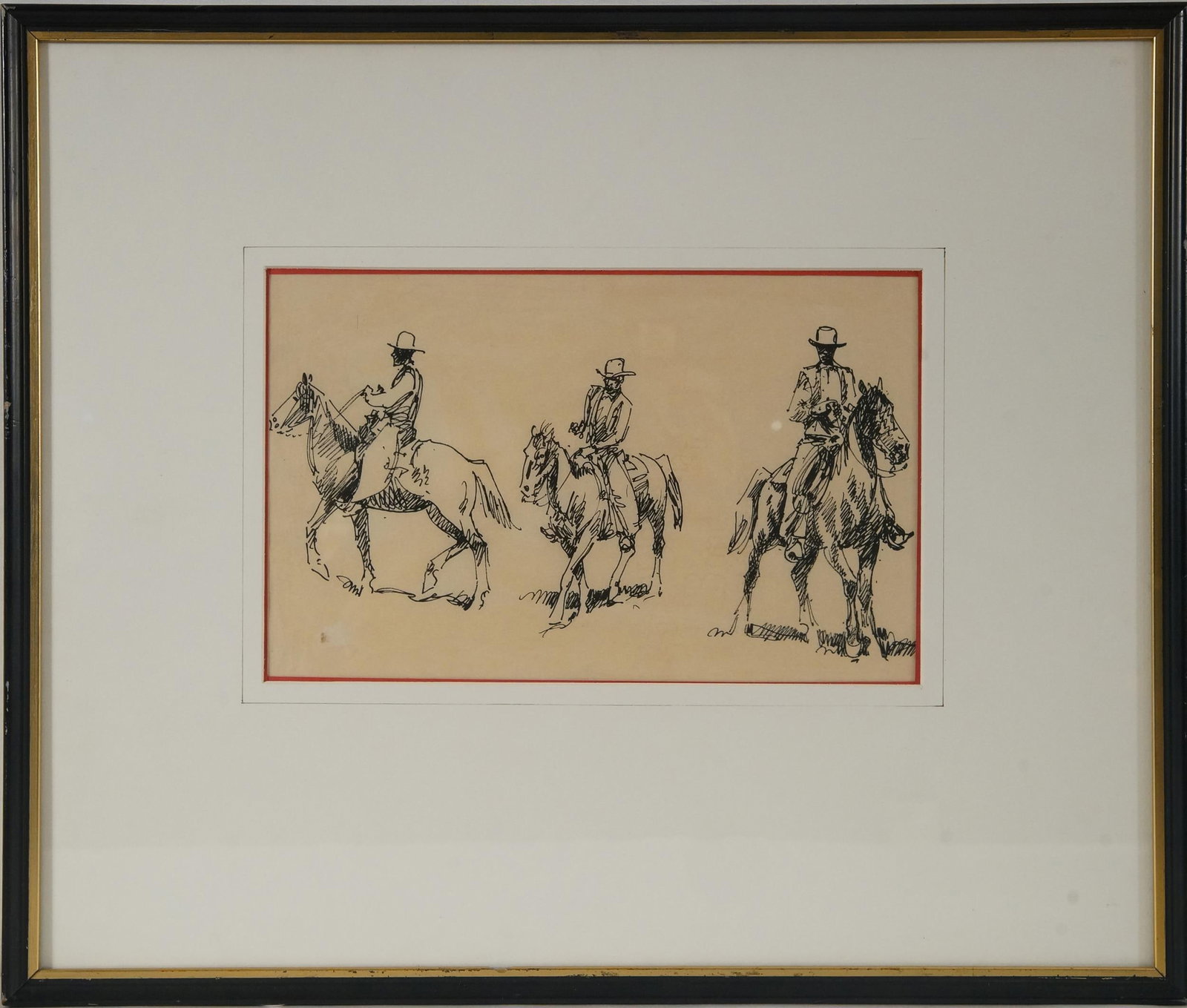 Edward Borein (1872-1945) - pen and ink drawing (1 of 6)