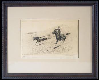 Edward Borein (1872-1945) - etching