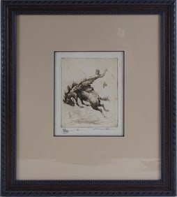 Edward Borein (1872-1945) - etching #76