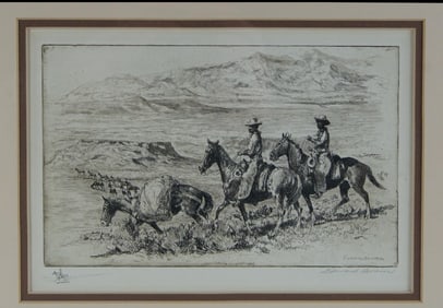 Edward Borein (1872-1945) - etching