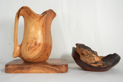 Bespoke Decorative Pieces wood carved & Agate