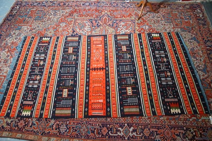Moroccan Berber Kilim (flat-woven) rug