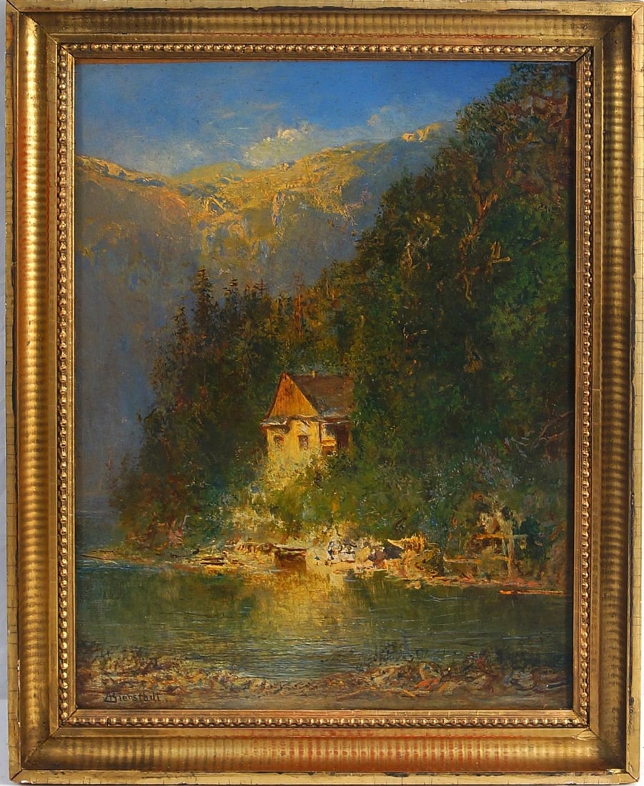 Albert Bierstadt (1830-1902) oil on canvas (1 of 6)