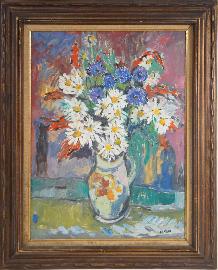 David Burliuk (1882 - 1967) Stillife 18' X 24" (1 of 8)