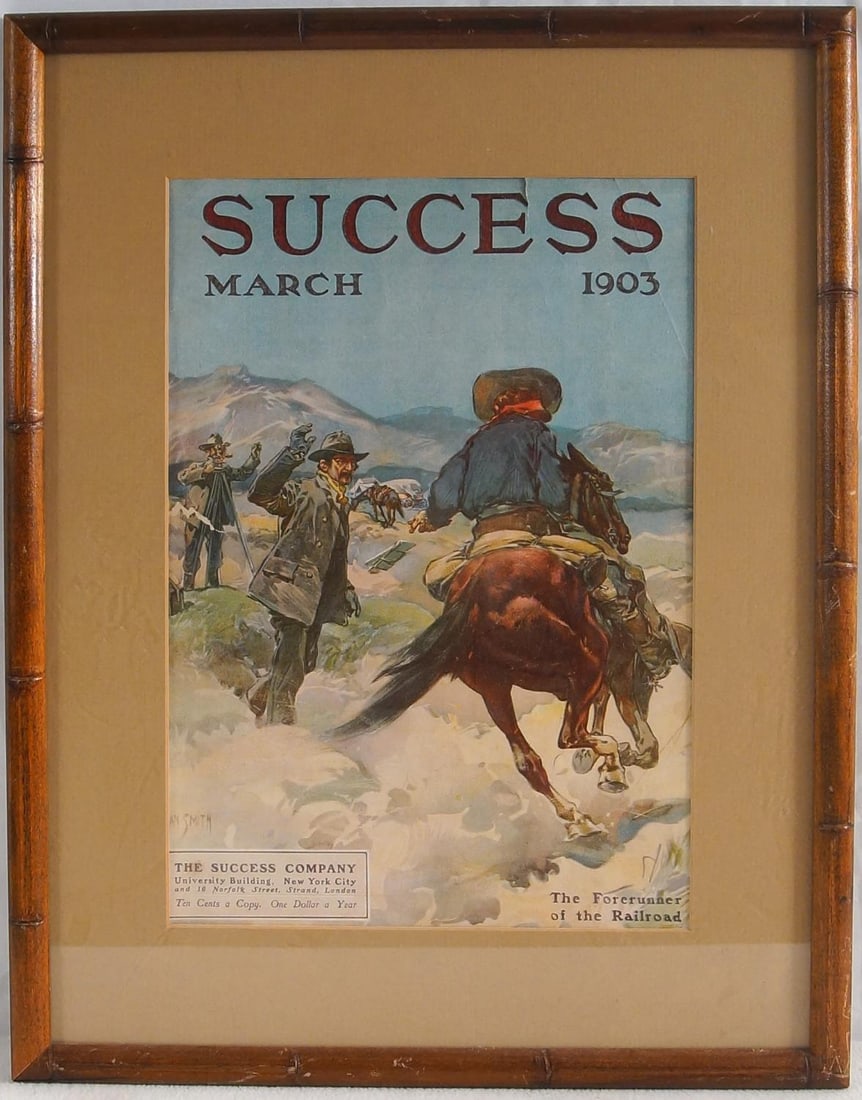 2 Framed Vintage Cowboy Magazine & Song Music: measures 19" x 16"and 16.5 x 13" frames Provenance: Museum of the Cowboy "Jim Grimm estate" Solvang Ca.