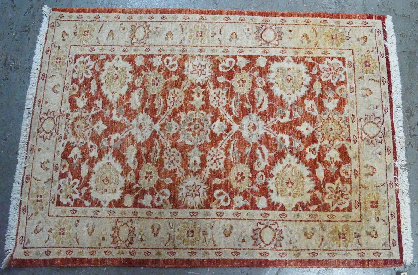 Persian Agra style throw rug - (1 of 2)
