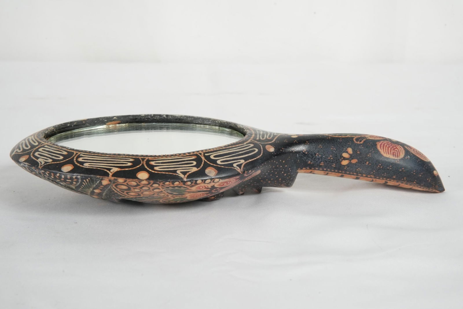 Balinese Batik Java wood mirror - 5