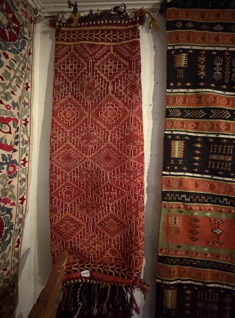 Baluch saddle rug w tassels: Baluch saddle rug w tassels