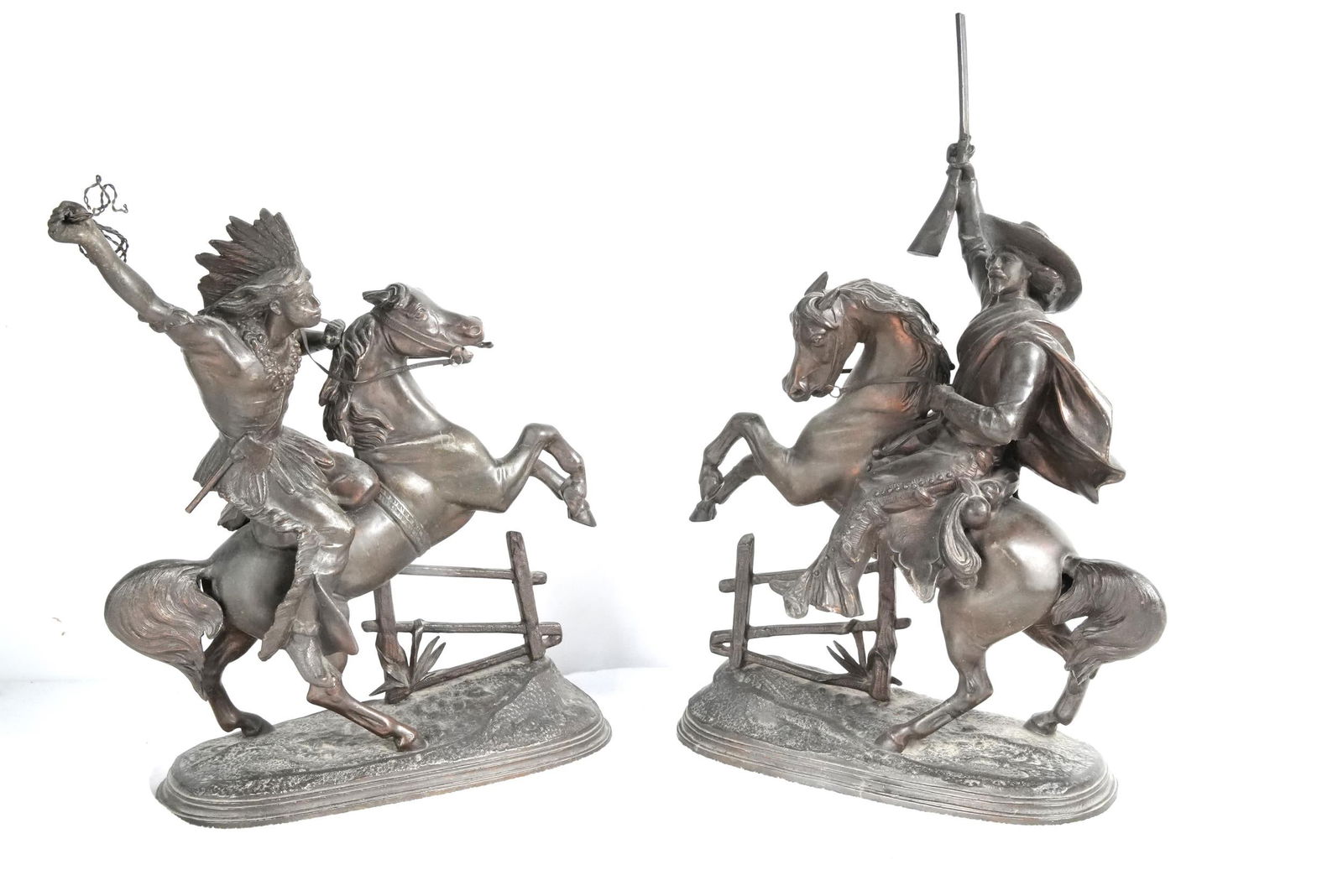 Spanish Invader and Indians sculptures - 2: Provenance: Museum of the Cowboy "Jim Grimm estate" Solvang Ca.