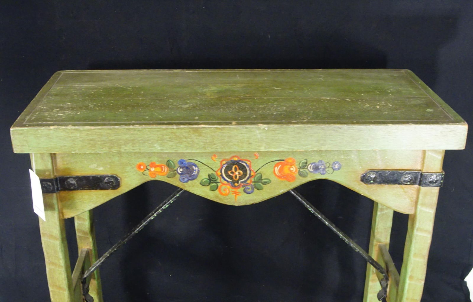 Monterey table - painted green - 7