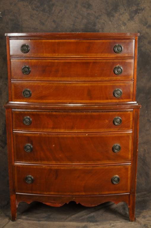Duncan Phyfe Mahogany 2pc Highboy Dresser Jun 30 2013