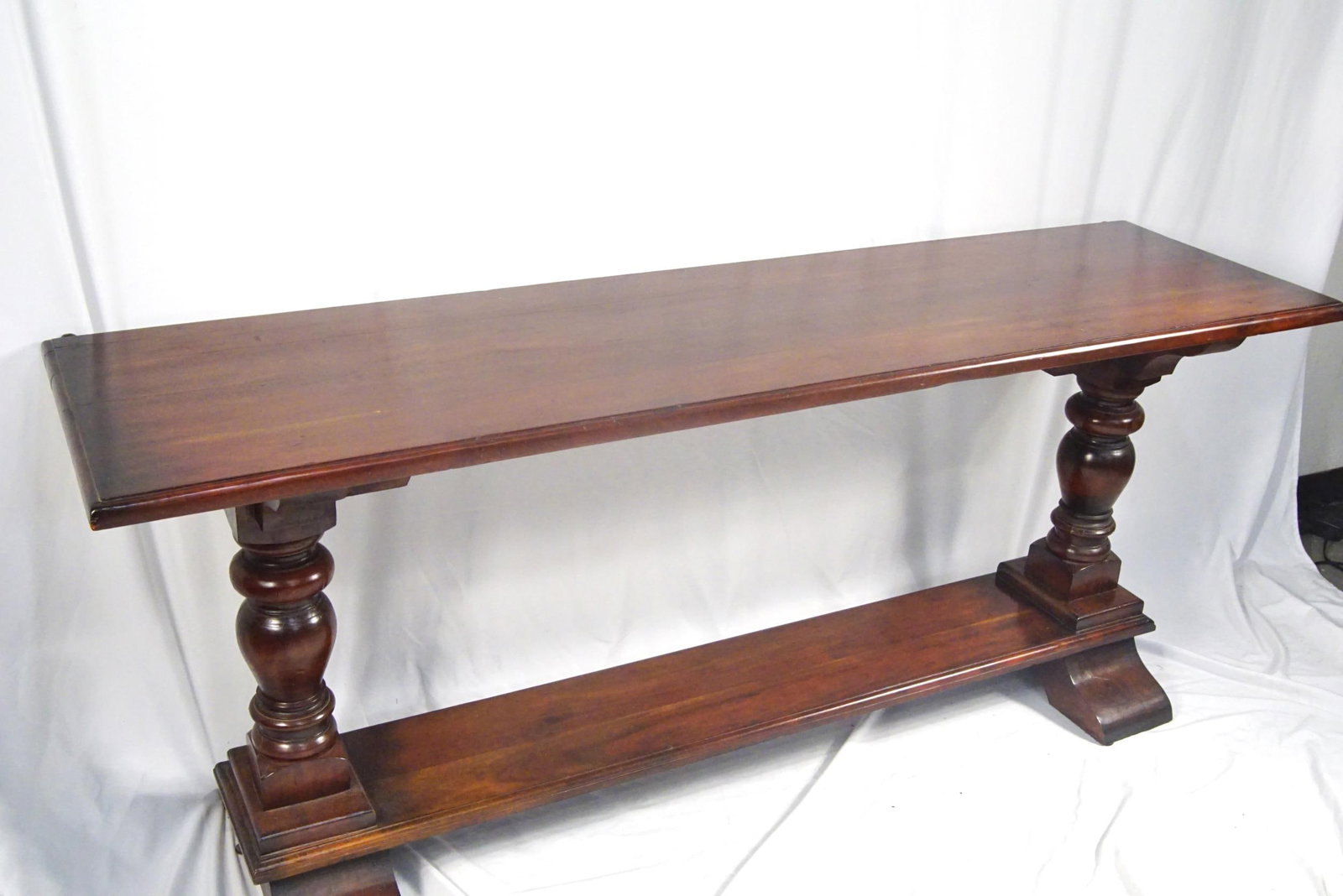 Mahogany Sofa Trestle Table - 2