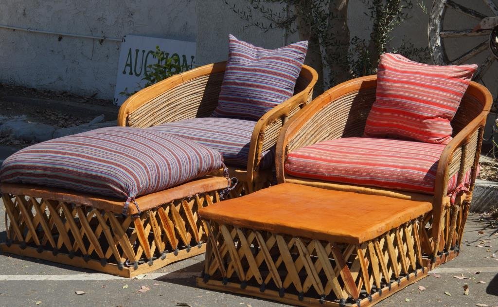 Equipale Mexican Leather Patio Furniture 4pcs Aug 25 2018 California Auctioneers In Ca Equipale Mexican Leather Patio, Outdoor Mexican Furniture