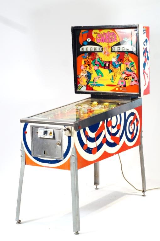 Pinball machine - "Swinger" Williams Chicago: could be the inspiration for Austin Powers - vintage machine. needs electrical adjustment