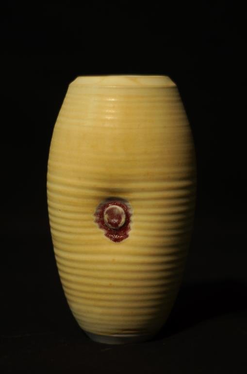 Otto Heino "Yellow Glaze" vase 6.75"x3.75": Otto Heino is known for rediscovering the lost Yellow glaze during his lifetime with wife potter Vivika