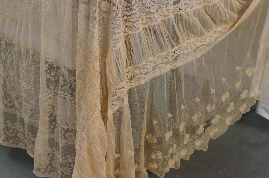 Antique lace bedspread