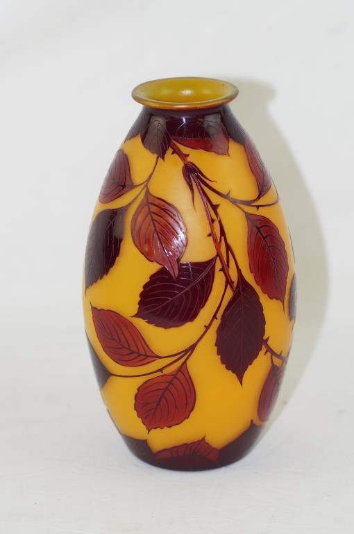 Art glass vase signed C.a. Loetz: Art glass vase signed C.a. Loetz- 7"