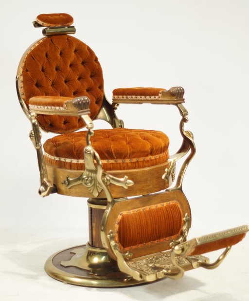 Koken Barber Chair Congress Model Ca 1890 - Koken Barber Chair Congress Model Ca 1890