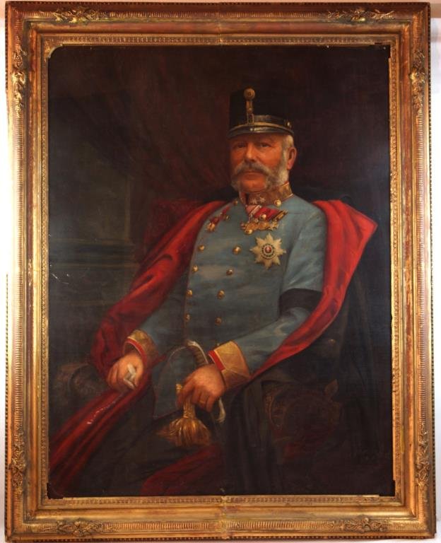 19th c. oil on canvas portrait Austrian General (1 of 8)