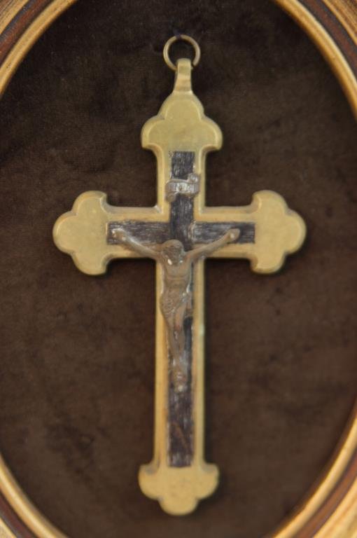 Bronze & Ebony 19th cent. French crucifix (1 of 3)