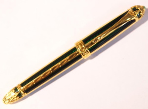 Michel Perchin Faberge Green & Gold Pen