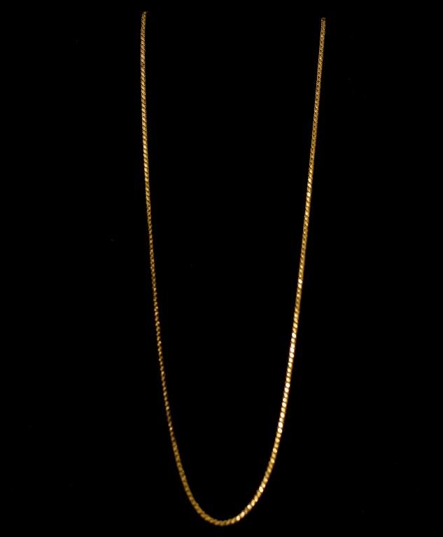 18kt Gold chain necklace - 32" (1 of 4)