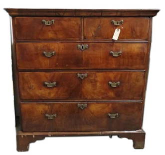 Antique Continental Chippendale Chest of Drawers: H?40cm W?30
