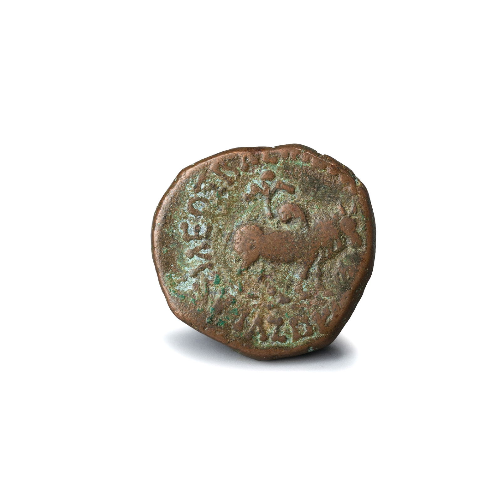 Ancient INDO-SCYTHIAN Bronze Old Coin (1 of 1)
