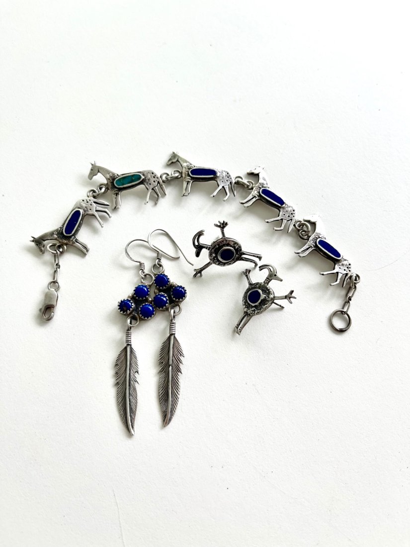 Sterling Silver Jewelry Collection: Bracelet and Earrings (1 of 4)