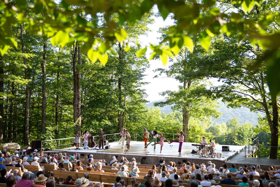 Just Plain Perfect: Performance and Picnic at the Pillow (Plus, Original Watercolor Painting!): The Pillow's iconic outdoor stage is more than a performance space. It's a world unto itself. Gain access to a coveted picnic table at the Henry J. Leir Outdoor Stage for a selected performance during