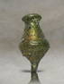 Small Byzantine Green Glass Spindle-Shaped Unguentarium